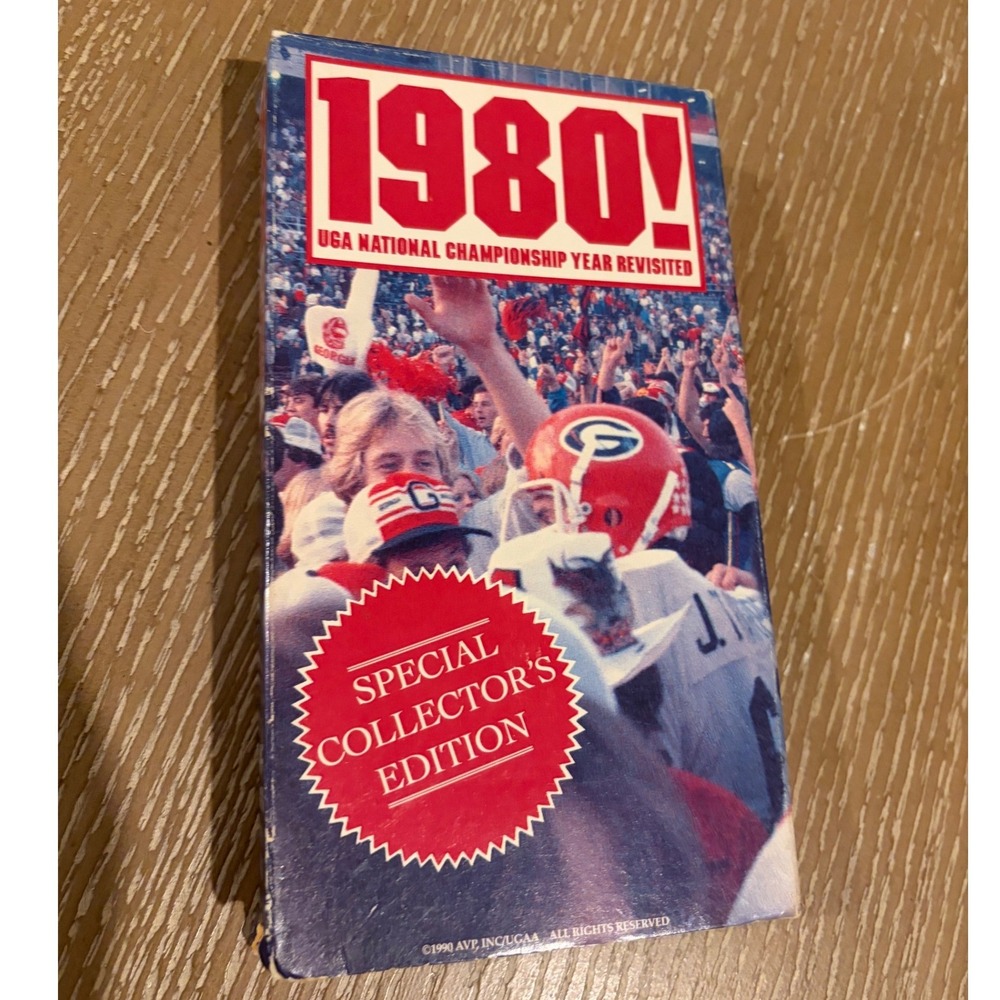 Vintage 1990 Georgia Bulldogs 1980 National Championship Revisited VHS Tape UGA